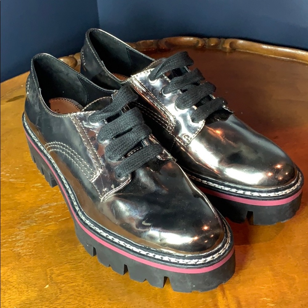 Zara Woman metallic brogues - size 39